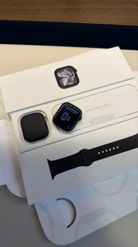 Apple Watch Series 11 46mm Jet Black, Seminovo sem detalhes, Garantia Apple até Outubro