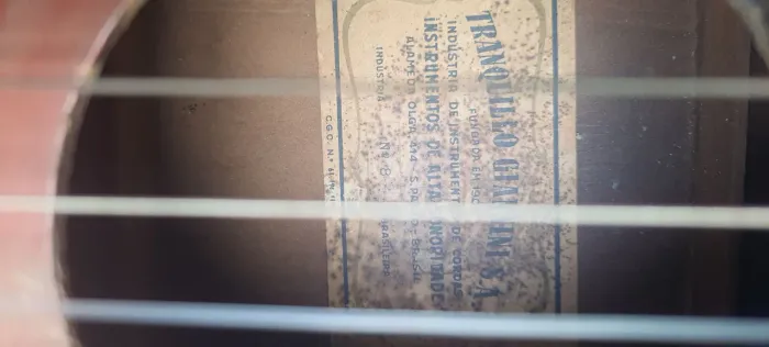 Violão tranquillo giannini vintage n8 todo maciço 