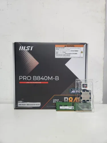 Kit UPGRADE DDR5, processador AMD Ryzen 5 8500G, Placa Mãe B840M MSI, Memória RAM 16GB