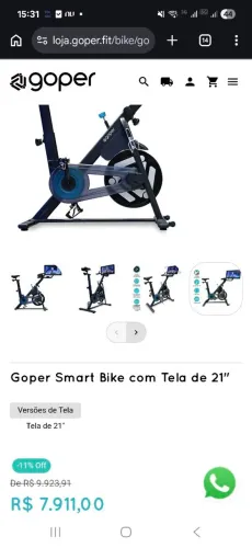Bicicleta ergométrica Gomer