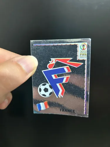 Figurinha escudo França Copa 2002