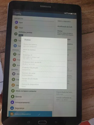 Tablet modelo Samsung SM-T560