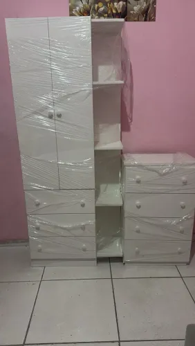 Roupeiro + comoda gaveteiro infantil