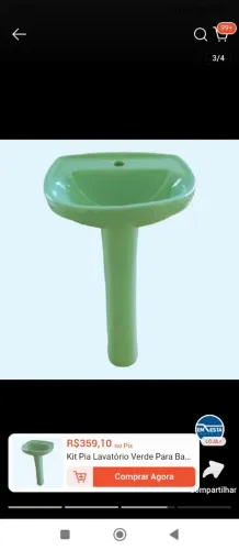 KIT PIA LAVATÓRIO VERDE 