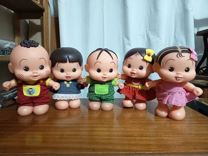 Coleção Turma da Mônica Neném Multibrink - 5 Bonecos Originais 25 cm