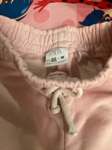 Calça de Moletom Jogger Zara Baby - Rosa (Tamanho 2-3 anos)