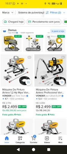 Máquina airless MPA 120 220v revisada 