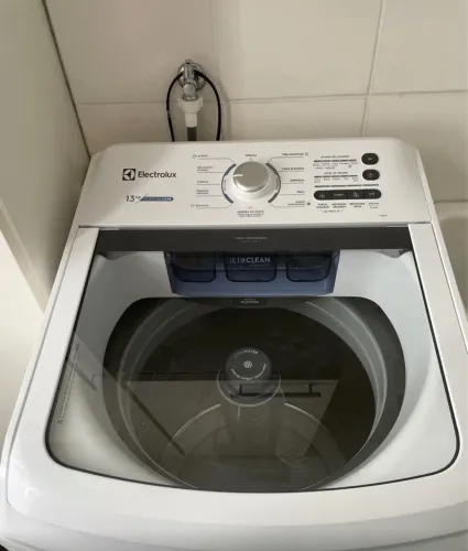 Máquina De Lavar 13kg Electrolux Cesto Inox, Jet&clean Led13 Cor Branco