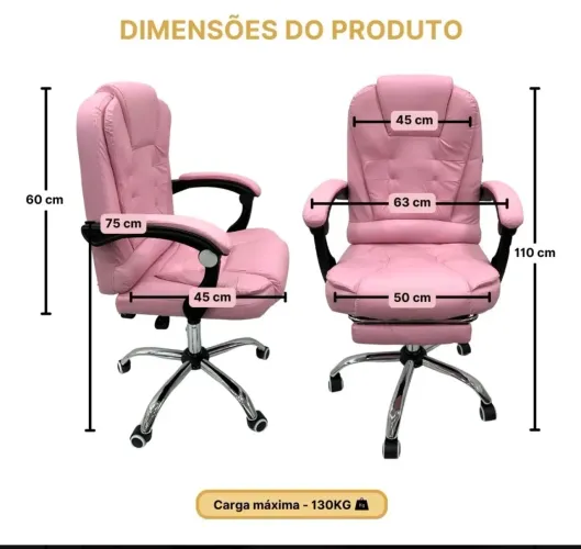 Cadeira Presidente Executiva Rosa