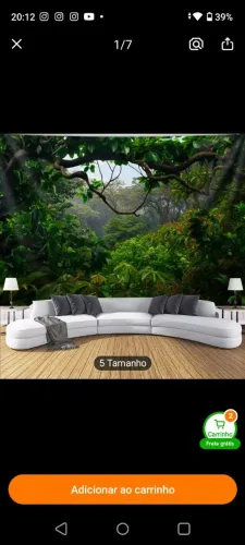 Cortinas 3D de paisagem 