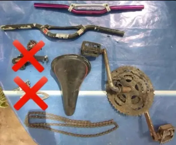 Peças de bicicletas (R$ 20 a unidade) aceito troca