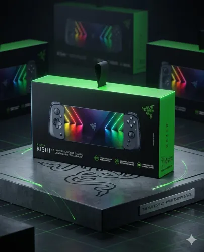 Razer Kishi V2 USB C - Controlador de jogos para iPhone e Android, cor preta