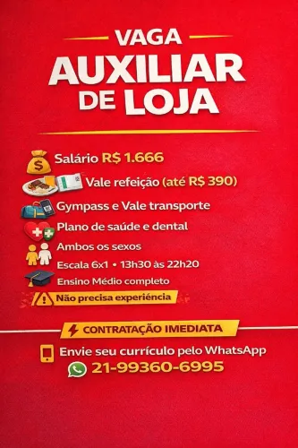 Estamos contratando - Espírito Santo