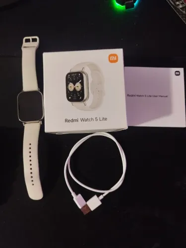 Smartwatch Xiaomi Redmi Watch 5 lite Global GPS Pulseira Gold
