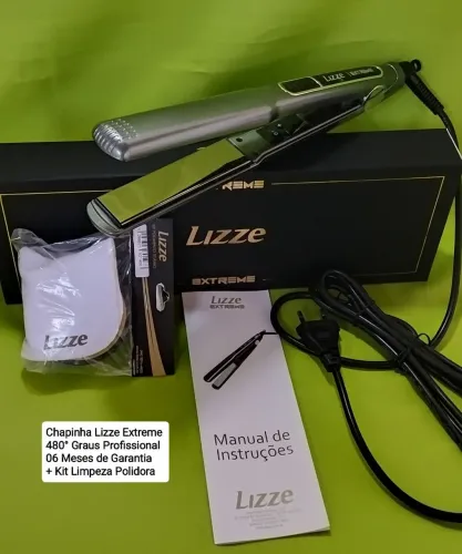 Chapinha Lizze Extreme Profissional 480° Profissional+ Kit Limpeza Polidora Nova Lacrada