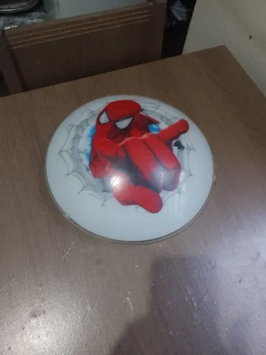 Luminária de teto homem aranha