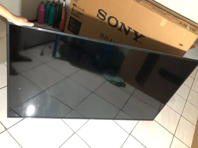 Tv Sony 65 polegadas com defeito não sei o que é