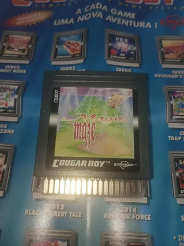 Cartucho de jogo Magic Maze para o console portátil Cougar Boy, LEIA o ANÚNCIO