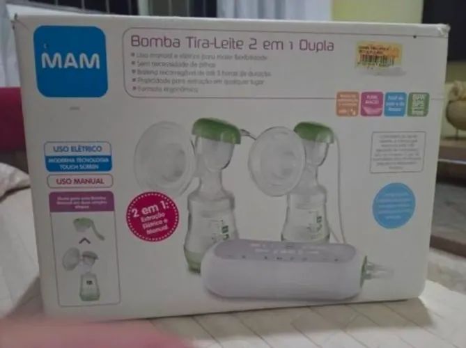 Bomba Tira-Leite MAM 2 em 1 de Extração Dupla.