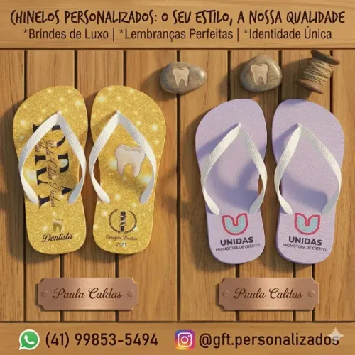 Chinelo personalizado - ideal para eventos e festas!!