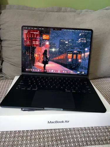 Macbook Air M2 (2022) Cor Midnight tela 13.6 256GB SSD 16GB RAM
