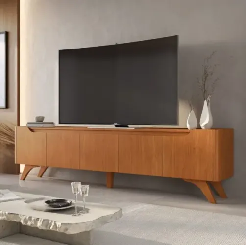 RACK ATENAS 2,20M TV ATÉ 75 100% MDF. PRONTA ENTREGA.