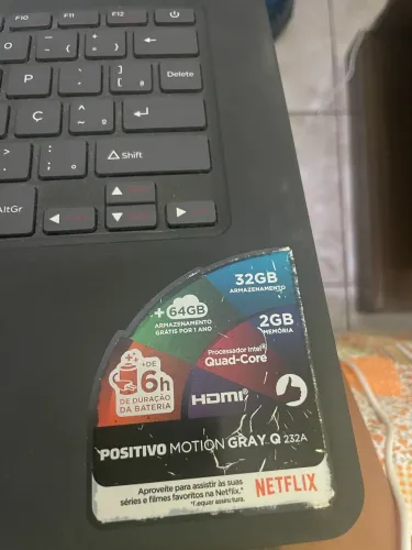 (Sucata)  Notebook Positivo
