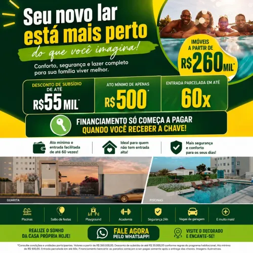Apartamento mrv, pelo big feirão, entrada facilitada