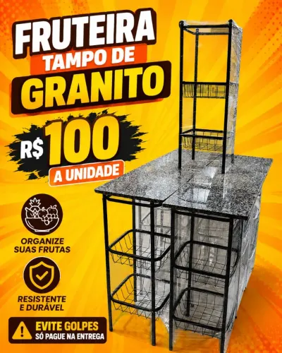 FRUTEIRA TAMPO DE GRANITO R$100 FAZEMOS ENTREGA CONSULTE A TAXA