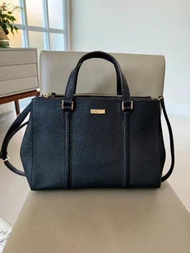 Bolsa Kate Spade New York Newbury Lane Loden - Couro Preto