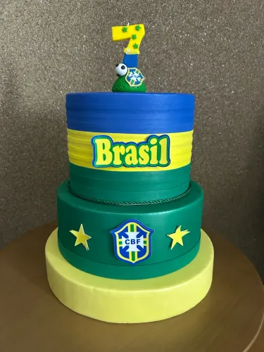 Bolo fake do Brasil