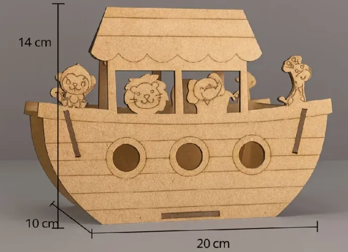 Arca de Noé em MDF 20 unidades