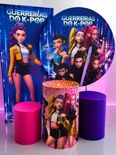 Decoração para festa - Guerreiras do Kpop