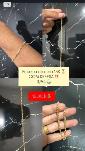 Pulseira de ouro 