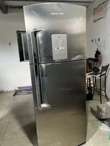 Geladeira Brastemp inox fros free parou de gelar