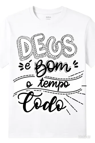 Camisa Deus é bom o tempo todo P M G