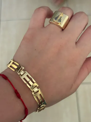 Braceletes banhados a ouro 18
