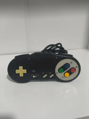 CONTROLE SNES TURBO PARA PC CONECTOR D-SUB15