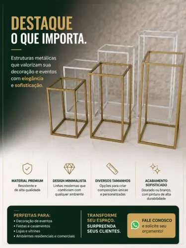 Kit Mesa Para Festas Decoração (4 Peças)