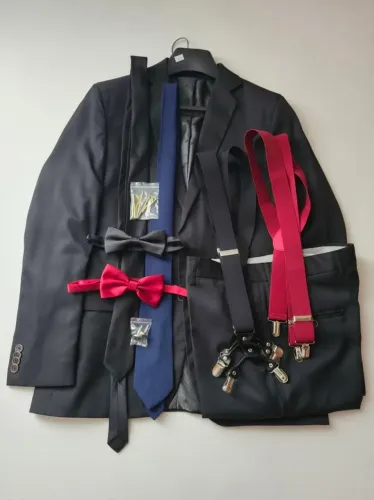 Kit Terno Nero Germânico Novo + Itens