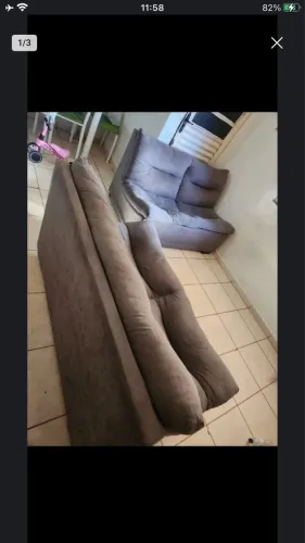 VENDO OU TROCO CONJUNTO DE SOFÁ ( MACIO , CONSERVADO , EM ESTADO DE NOVO )