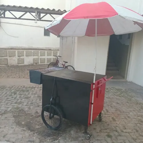 Vendo carrinho de churrasco já pronto para o uso e trabalho.