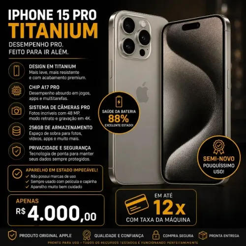 Iphone 15 Pro 256Gb Titanium