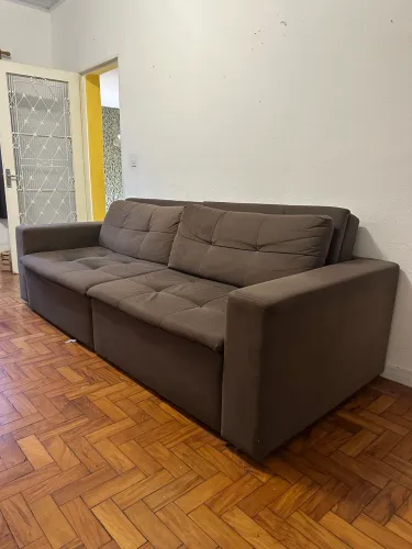 Sofá 3 lugares 2,50m retrátil e reclinável