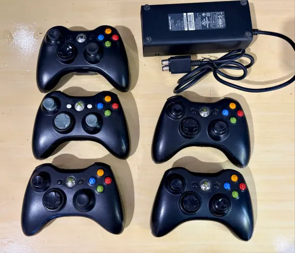 Lote 5 Controle 1 Fonte Xbox 360 DEFEITO