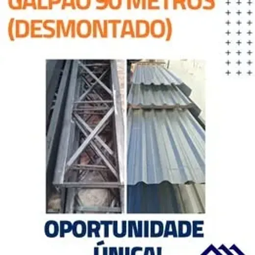 Galpão Metálico - 90m² (9x10m) - Excelente Oportunidade