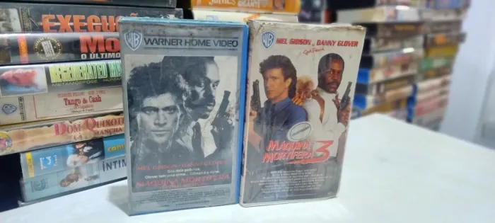 VHS MÁQUINA MORTÍFERA 1 e 3