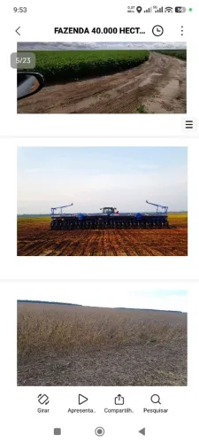 Fazenda 40 mil hec em Santana do Araguaia PA. 24 mil abertos