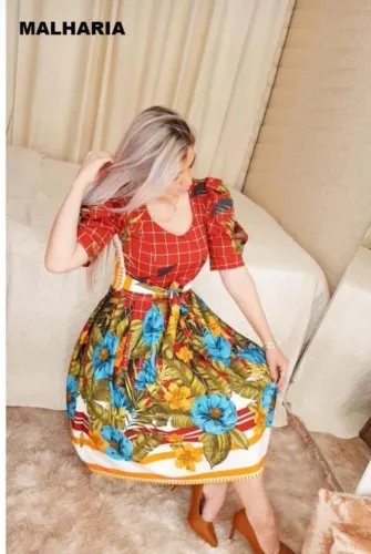 Promoção Vestidos Feminino Midi