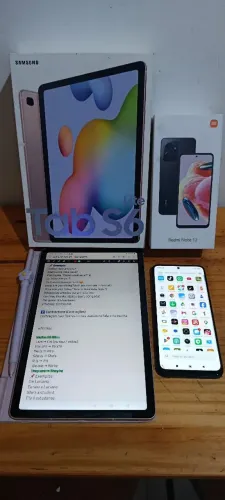 Tablet Samsung S6 Lie 64G Wi-fi e smartphone Xiaomi note 12